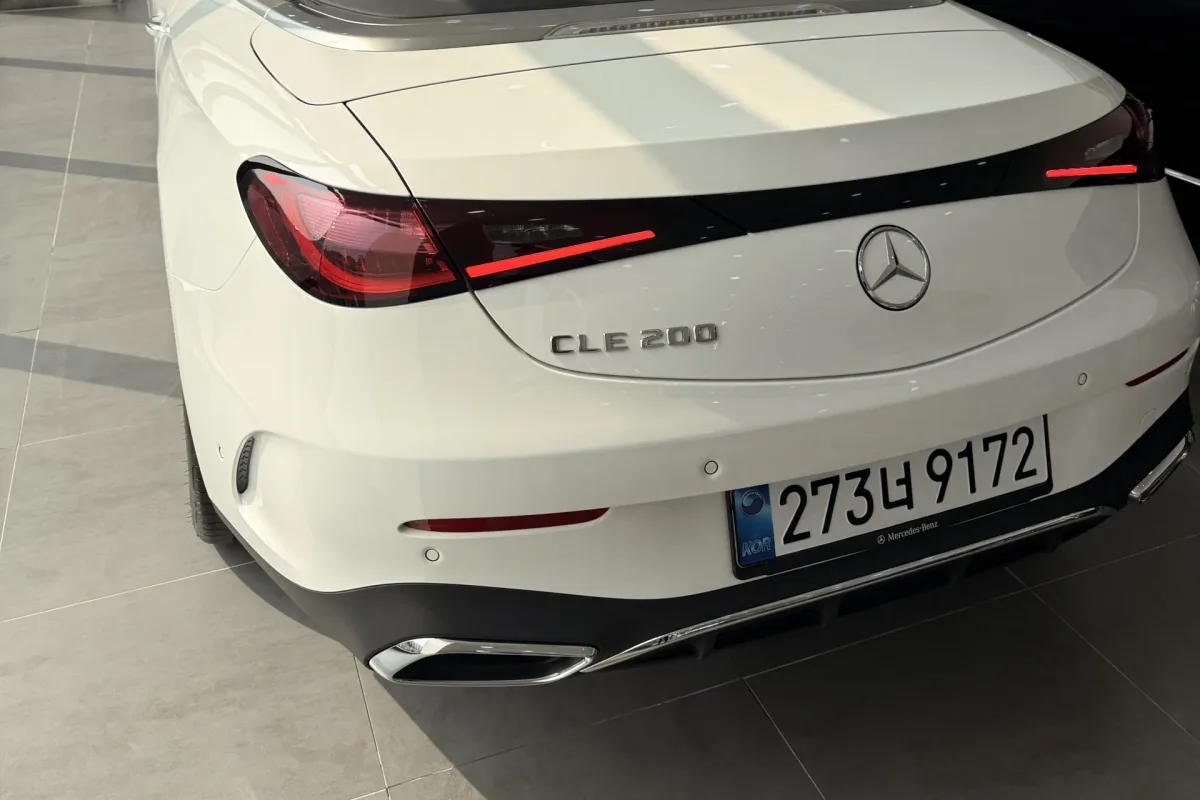의정부 전시장 CLE 200 카브리올레 후면